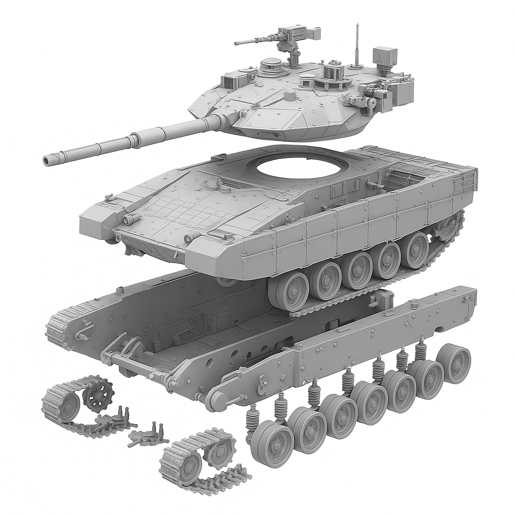 Israeli Merkava Heavy Battle Tank
